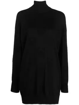 Moschino трикотажное платье мини, черный