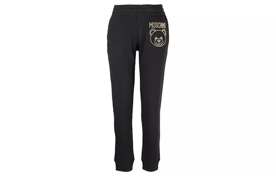 MOSCHINO Трикотажные спортивные брюки женские черные