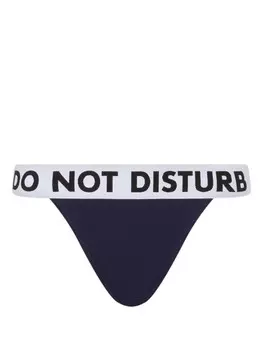 Moschino трусы-брифы Do Not Disturb, синий