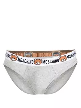 Moschino трусы-брифы Teddy Bear, серый