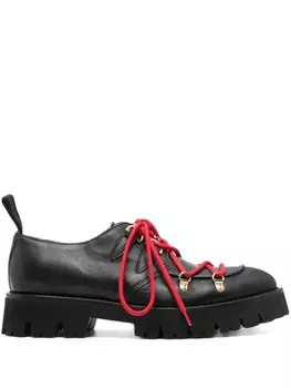 Moschino туфли дерби с заостренным носком, черный