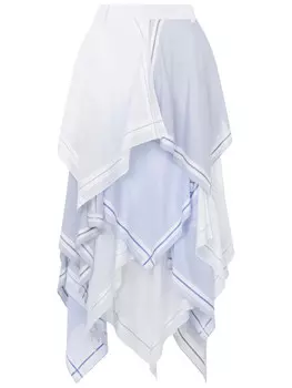 Moschino юбка макси асимметричного кроя, белый