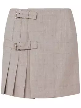Moschino юбка мини в клетку, нейтральный