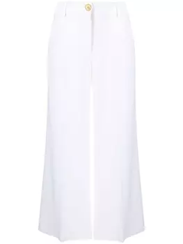 Moschino укороченные брюки широкого кроя, белый