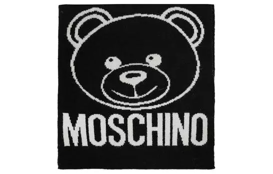 MOSCHINO Вязаный шарф женский черный