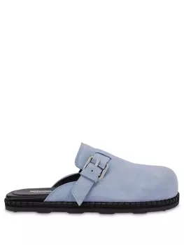 Moschino замшевые мюли, синий