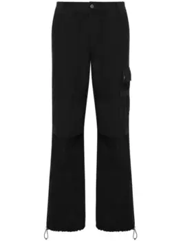 Moschino зауженные брюки карго, черный