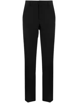 Moschino зауженные брюки строгого кроя, черный