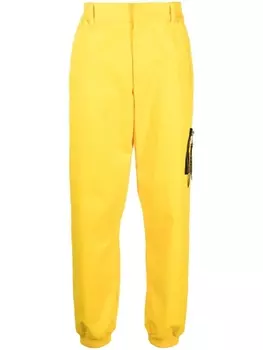 Moschino зауженные брюки, желтый