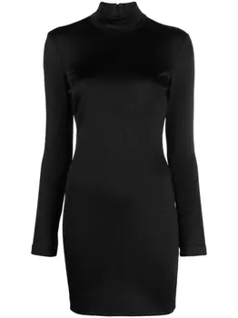 Moschino жаккардовое платье мини с монограммой, черный