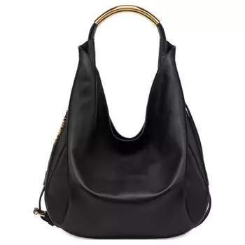 MOSCHINO Женская кожаные сумка на одно плечо, черные
