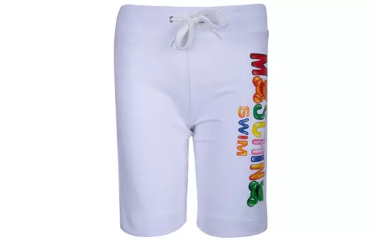 MOSCHINO Женские повседневные шорты Teddy Bear белого цвета
