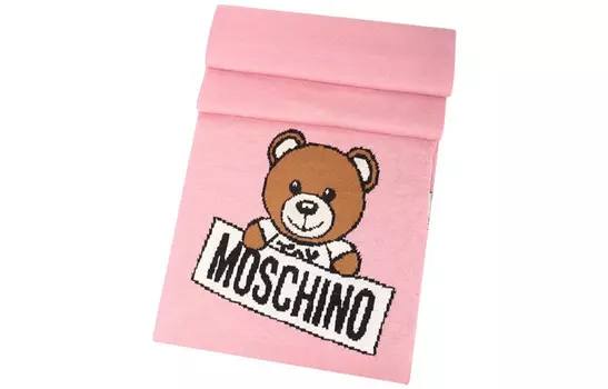 MOSCHINO Женский вязаный шарф, Розовый