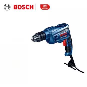 Мощная ручная электрическая дрель промышленного класса Bosch с электронной регулировкой скорости вперед и назад.