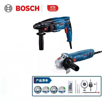 Угловая шлифовальная машина Bosch GWS 660 + Перфоратор Bosch GBH 220