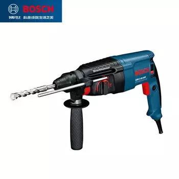 Мощный четырехъядерный электрический перфоратор Bosch с регулируемой скоростью вперед и назад, с тремя функциями для сверления и резки.