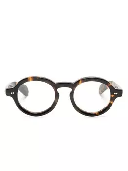 Moscot очки Foygel в круглой оправе, коричневый