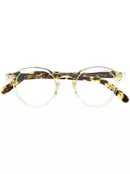 Moscot очки Miltzen в круглой оправе, желтый