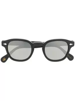 Moscot солнцезащитные очки 'Lemtosh' в круглой оправе, черный