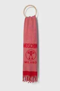 Москино - Шарф Moschino, розовый