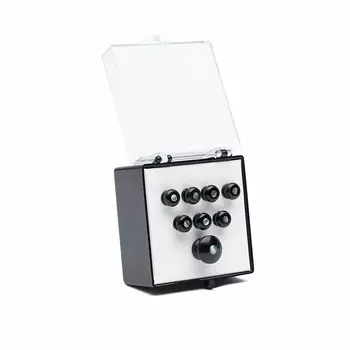 Мост Martin с жемчужной инкрустацией и торцевые штифты (чёрное дерево) Pearl Inlaid Bridge & Endpins