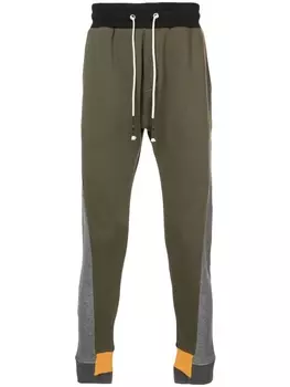 Mostly Heard Rarely Seen брюки-джоггеры в стиле колор-блок, зеленый