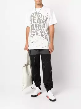 Mostly Heard Rarely Seen футболка с принтом, белый