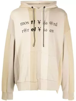 Mostly Heard Rarely Seen худи Spliced Text, серый