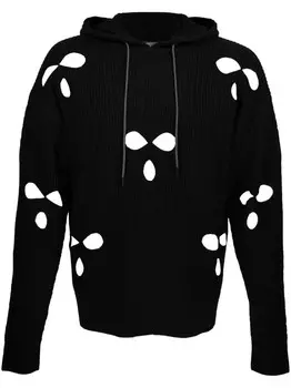 Mostly Heard Rarely Seen трикотажное худи с вырезами, черный