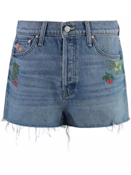 MOTHER джинсовые шорты The Ditcher, синий
