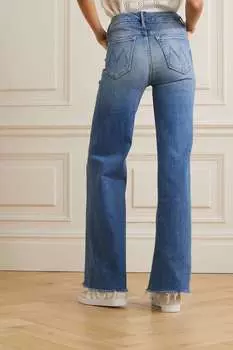 MOTHER джинсы прямого кроя The Roller средней посадки, деним