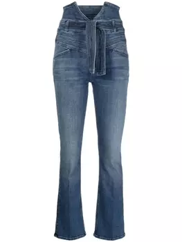MOTHER джинсы с завышенной талией, синий