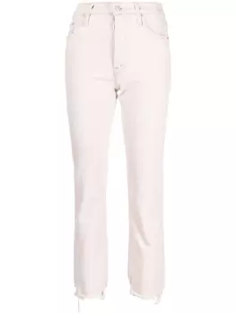 MOTHER джинсы скинни, розовый