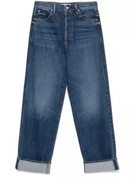 MOTHER джинсы The Spitfire Nerdy Cuff, синий