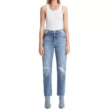 MOTHER Джинсы женские светло-голубые