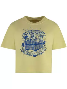 MOTHER футболка с круглым вырезом, желтый