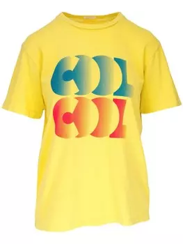 MOTHER футболка с логотипом, желтый