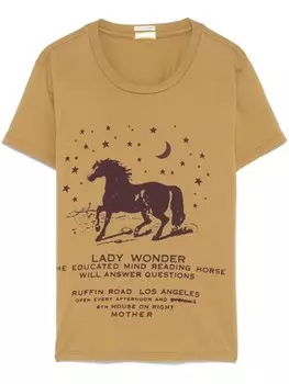 MOTHER футболка The Lil Goodie Goodie, коричневый