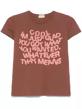 MOTHER футболка The Lil Goodie Goodie, коричневый