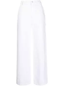 MOTHER прямые джинсы, белый