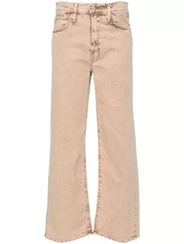 MOTHER прямые джинсы The Dodger средней посадки, нейтральный цвет