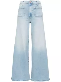 MOTHER расклешенные джинсы Lil Undercover Sneak, синий