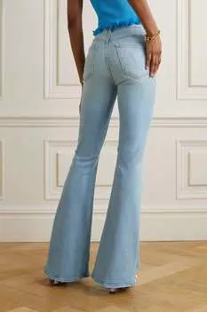 MOTHER расклешенные джинсы Super Cruiser с высокой посадкой, деним