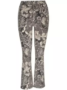 MOTHER расклешенные джинсы The Hustler Ankle, серый