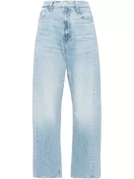 MOTHER широкие джинсы Half-Pipe Flood с высокой посадкой, синий