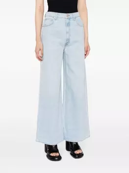 MOTHER широкие джинсы с завышенной талией, синий
