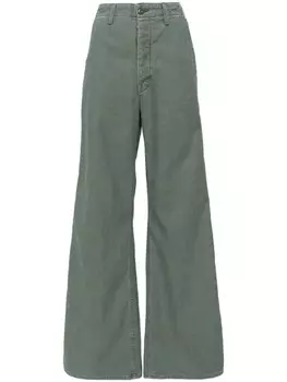MOTHER широкие джинсы, зеленый