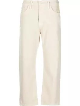 MOTHER укороченные брюки, нейтральный цвет
