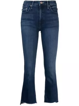 MOTHER укороченные джинсы bootcut The Insider, синий