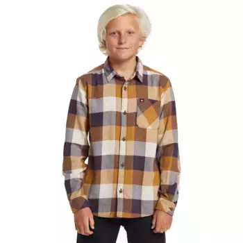 Motherfly Classic Quiksilver Детская рубашка, коричневый